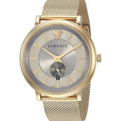 Heren Versace Herenhorloge V-Circle Manifesto Editie Zwitsers Kwarts Roestvrij Staal VBQ070017