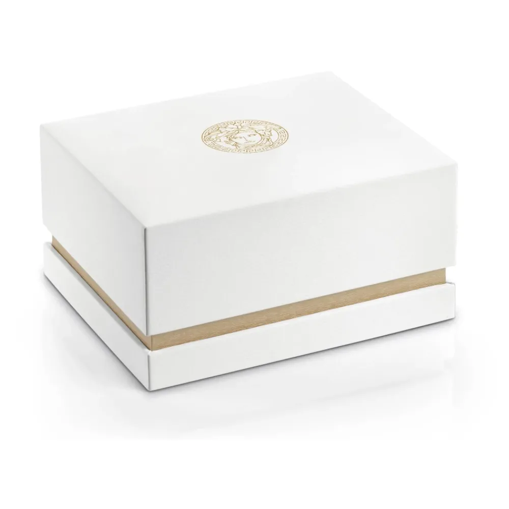 Heren Versace Horloges^Herenhorloge Zwart Leer Goud Zilver GMT