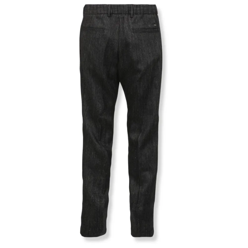 Heren Herno Herringbone Wool Flannel Trousers