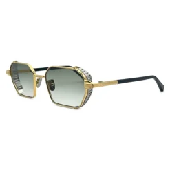 Heren John Dalia Hexagonaal Gouden Zonnebril