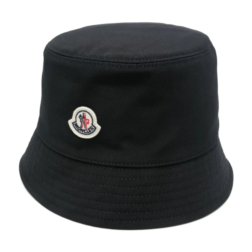 DAMES Moncler Hoed met Platte Kroon en Smalle Rand