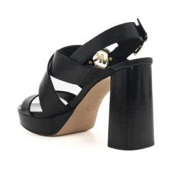 DAMES Michael Kors Sandalen^Hoge hak leren sandaal met plateau