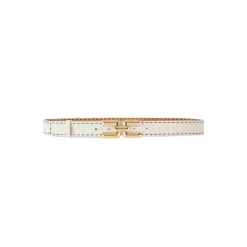 DAMES Elisabetta Franchi Riemen^Hoge Taille Leren Riem met Logo Gesp