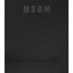 MSGM Trainingsbroeken^Hoge Taille Logo Print Shorts