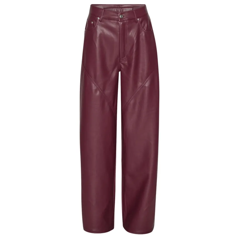 DAMES ROTATE Birger Christensen Hoge Taille Piping Broek met Achter Spoor Detail