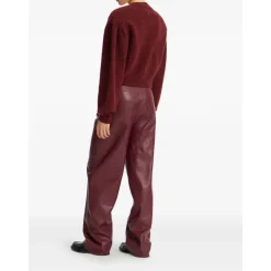 DAMES ROTATE Birger Christensen Hoge Taille Piping Broek met Achter Spoor Detail