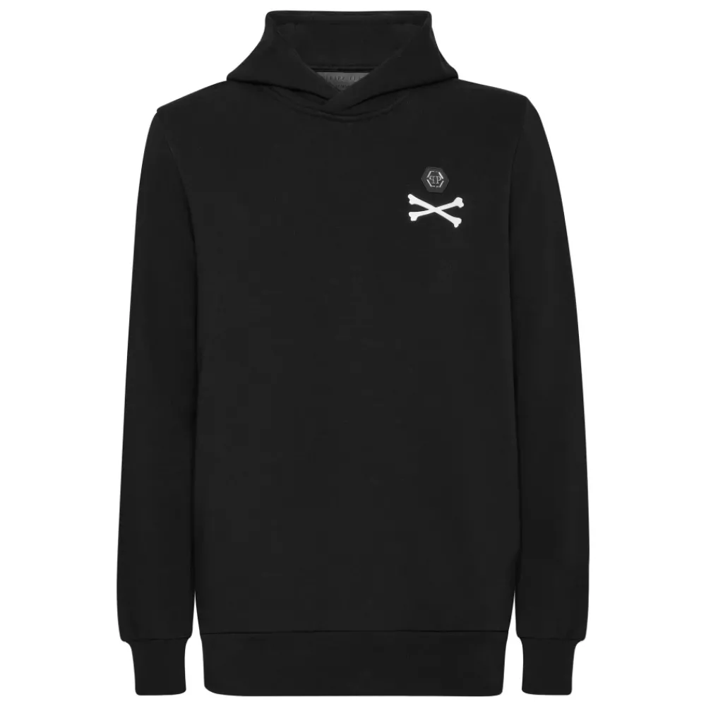 Heren Philipp Plein Truien & Vesten^Hooded Sweatshirt Skeleton