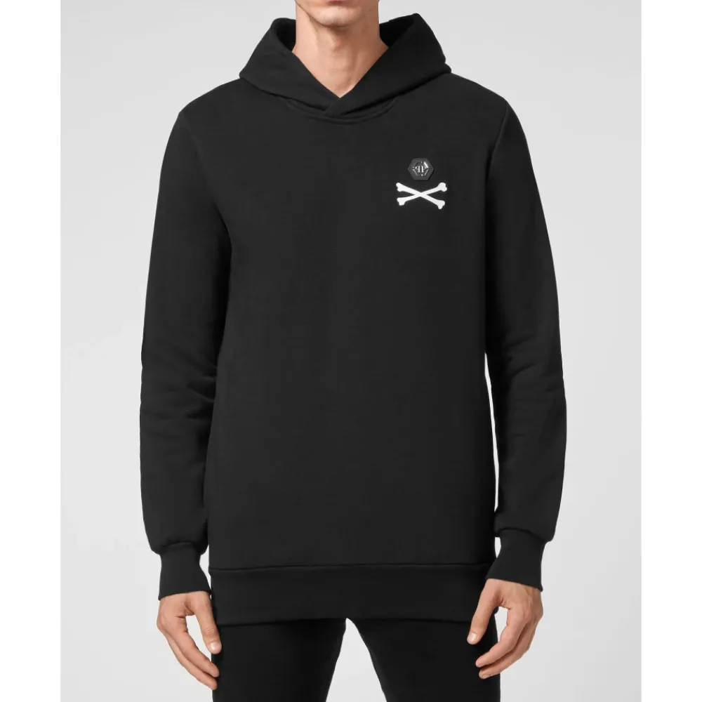 Heren Philipp Plein Truien & Vesten^Hooded Sweatshirt Skeleton