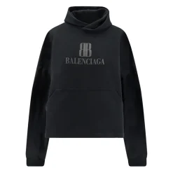 DAMES Balenciaga Hoodie met lange mouwen en logoprint