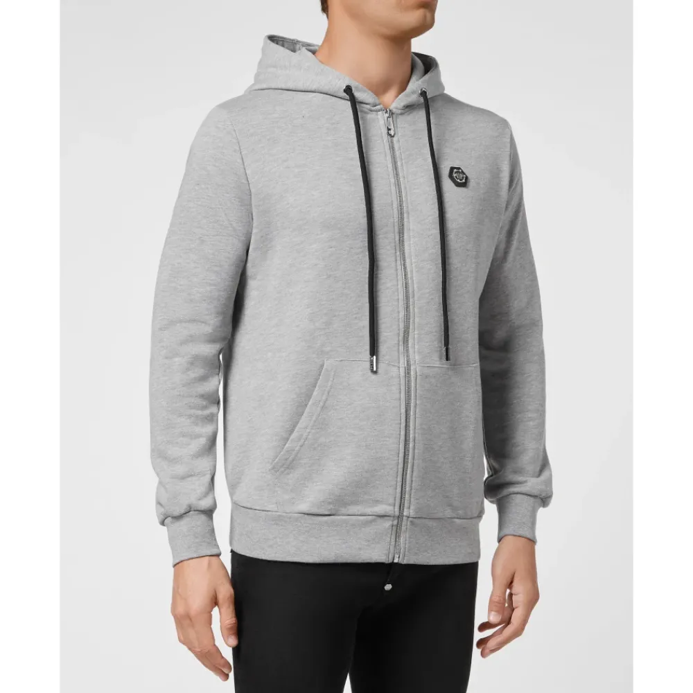 Heren Philipp Plein Hoodie Sweatjacket Full Zip
