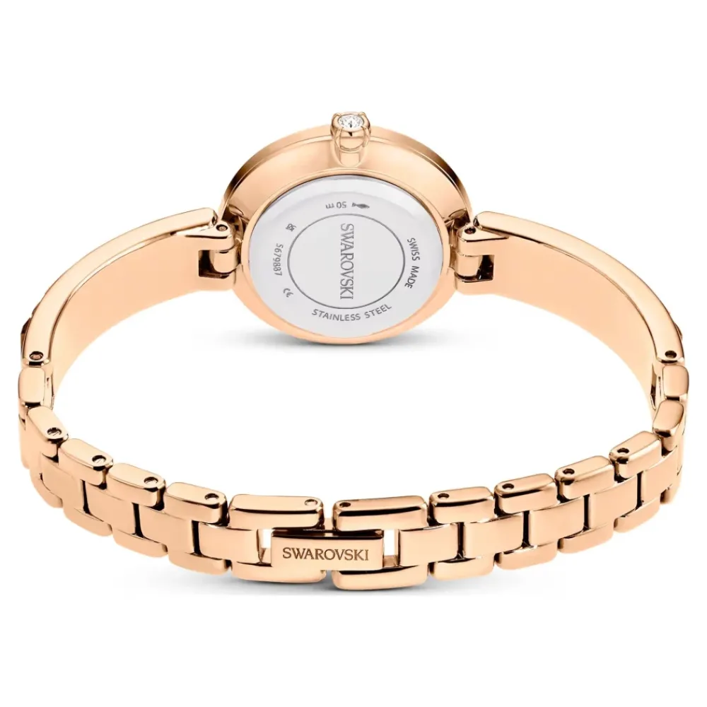 DAMES Swarovski Horloges|Horloges^Horloge Unisex Matrix Armband 25 mm Roségoud & Grijs 5679887