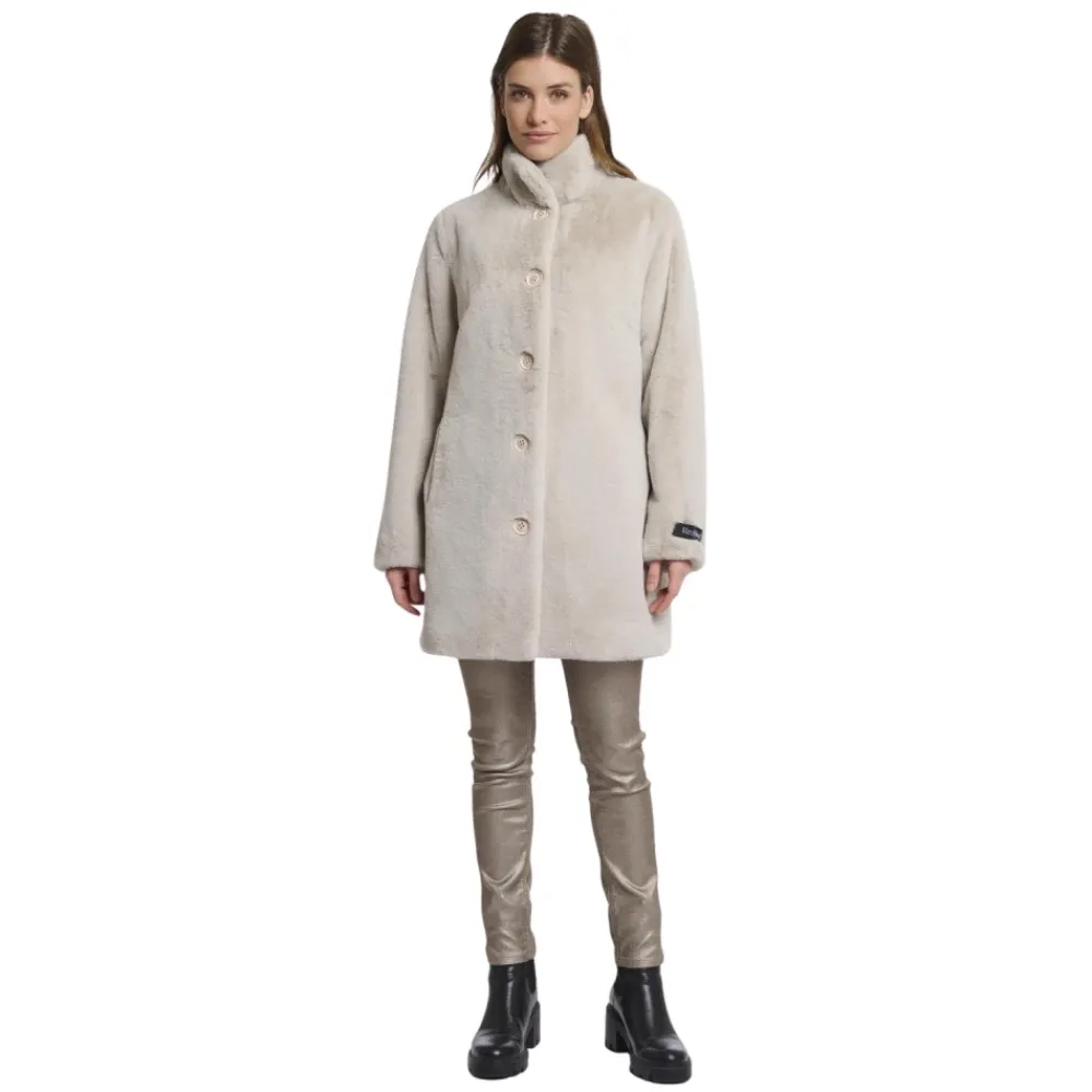 DAMES Rino&Pelle Imitatiebont Enkelrijige Jas Nonna