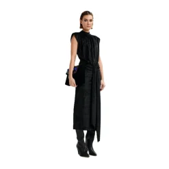 DAMES Essentiel Antwerp Inche Velvet Jersey Dress