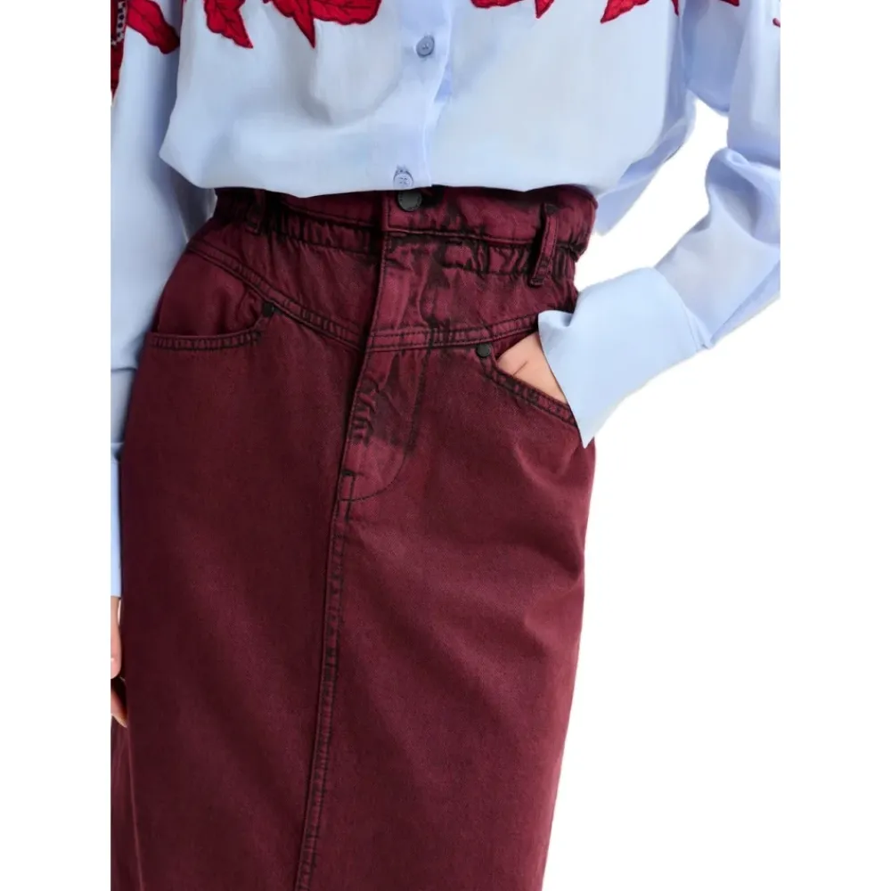 DAMES Essentiel Antwerp Inclusive Overdye Denim Rok