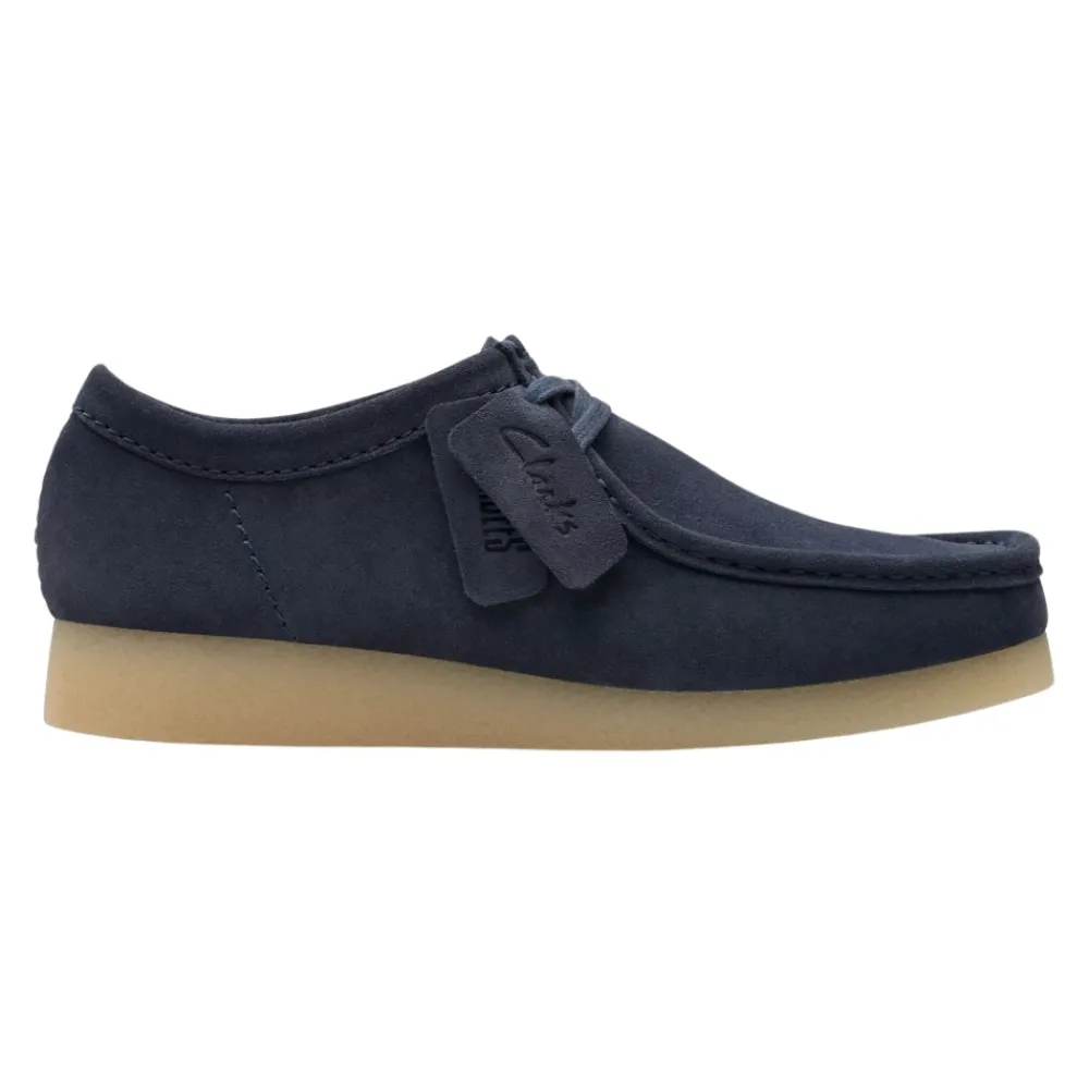 Heren Clarks Nette Schoenen^Ink Suede Wallabee Schoen