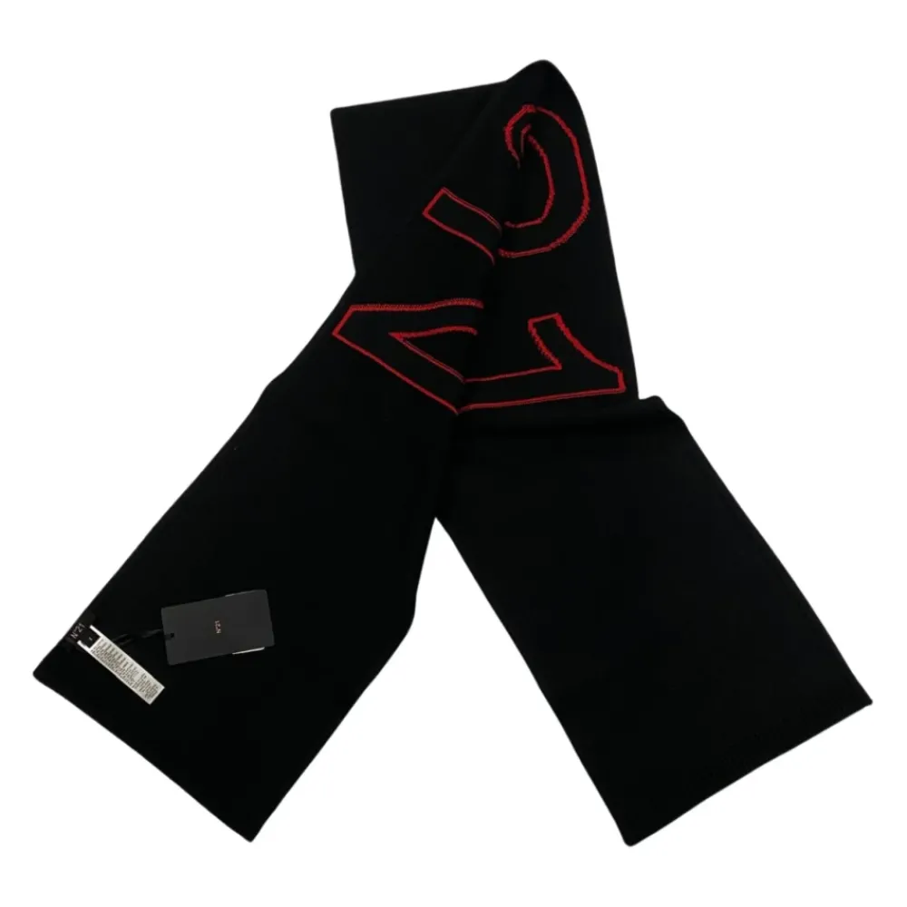 N21 Intarsia-gebreide Logo Sjaal