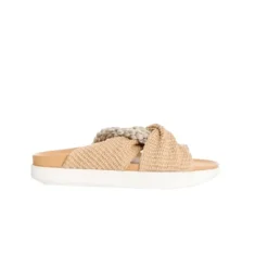 DAMES Zimmermann Slippers^Interlock Rope Raffia Wedge Slippers