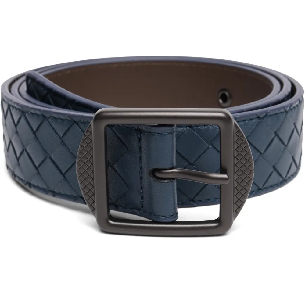 Heren Bottega Veneta Intrecciato leren riem