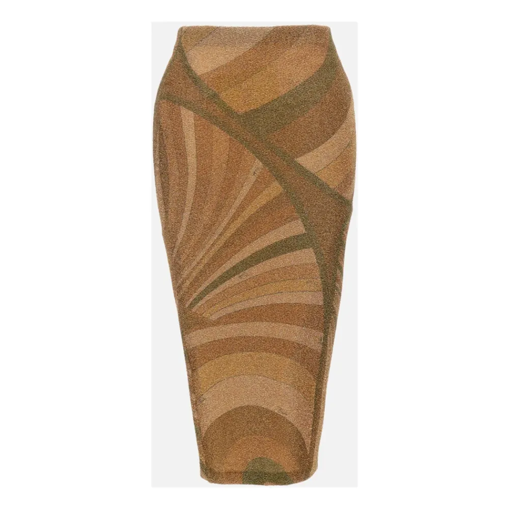 DAMES Pucci Rokken^Iride Jersey Lamé Midi-rok