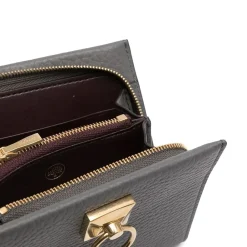 DAMES Mulberry Iris Coin Zip Around Clutch