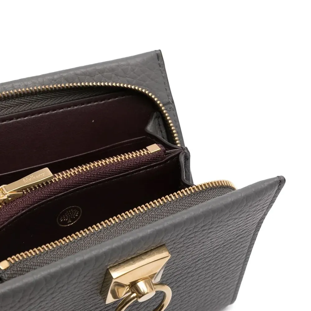 DAMES Mulberry Iris Coin Zip Around Clutch