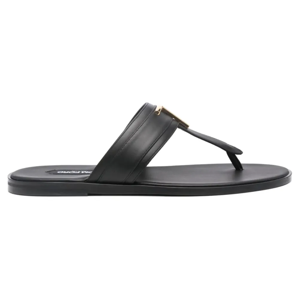 Heren Tom Ford Italiaanse leren sandalen