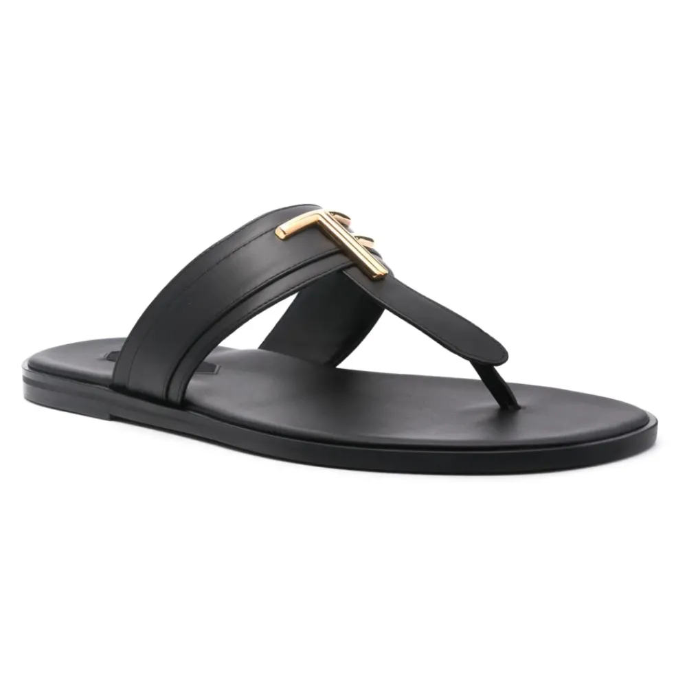 Heren Tom Ford Italiaanse leren sandalen