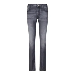 Heren Jacob Cohën Italiaanse Slim-Fit Jeans met Klassieke Details