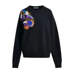 DAMES Essentiel Antwerp Ivening Geborduurde Sweatshirt