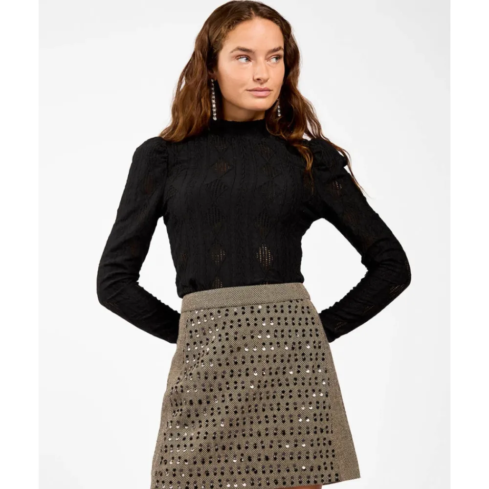 DAMES Aaiko Shirts^IVONA Argyle PES Top