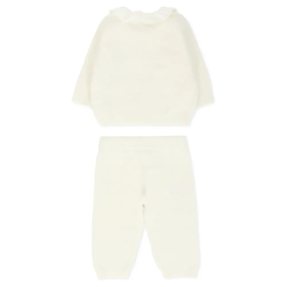Chloé Bodysuits & Sets^Ivoor Gebreide Geboorte Set Trui Broek