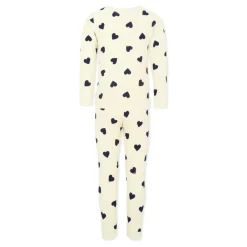 Petit Bateau Ivoor Hartprint Pyjamaset