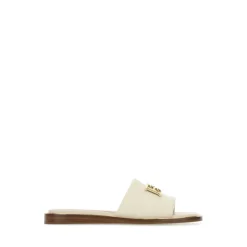 DAMES Bally Ivoor Leren Eloise Pantoffels