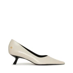 DAMES Anine Bing Ivoor Patent Kitten Heel Schoenen