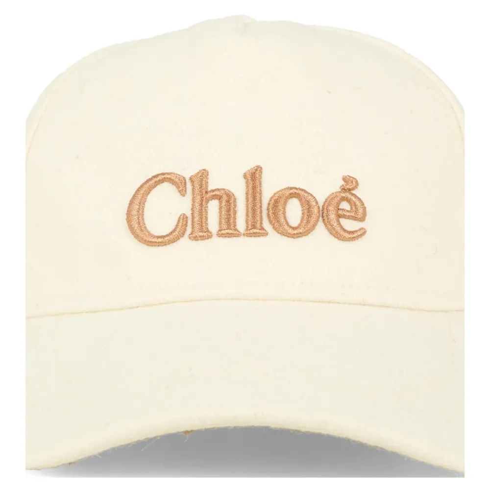 Chloé Ivoor Wolmix Klep Hoed