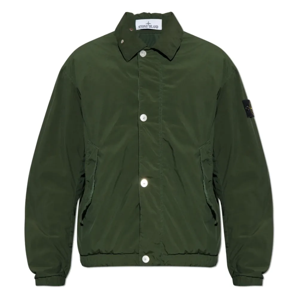 Heren Stone Island Jassen^Jacket met logopatch