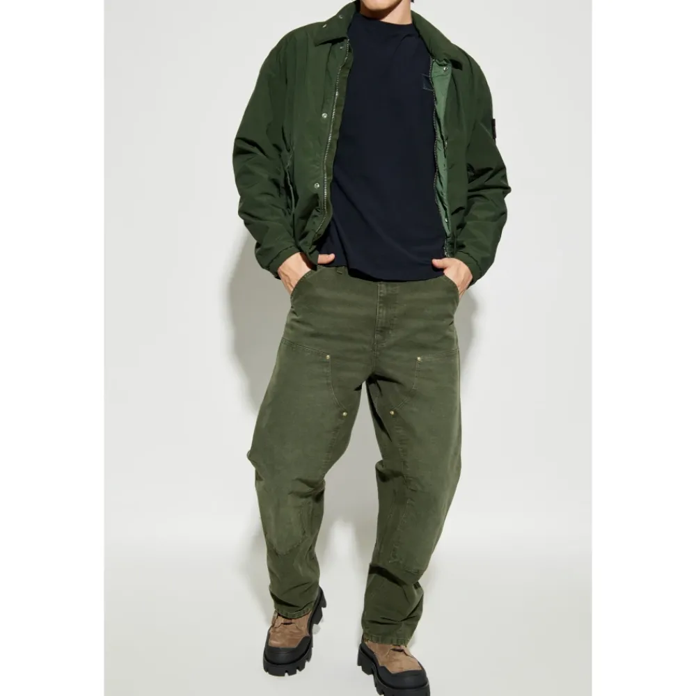 Heren Stone Island Jassen^Jacket met logopatch