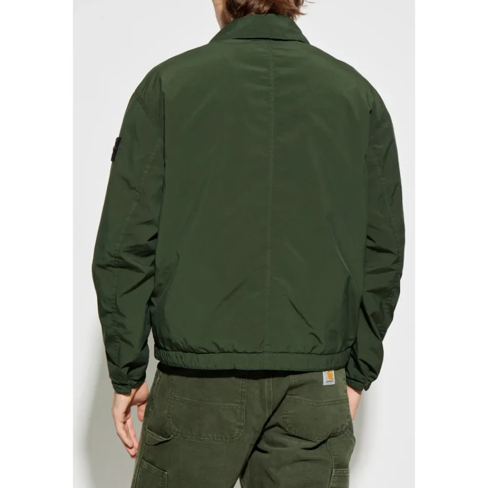 Heren Stone Island Jassen^Jacket met logopatch