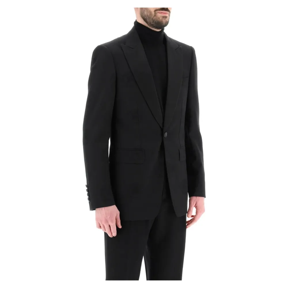 Heren Burberry Kostuums^Jacquard Details Smokingjasje