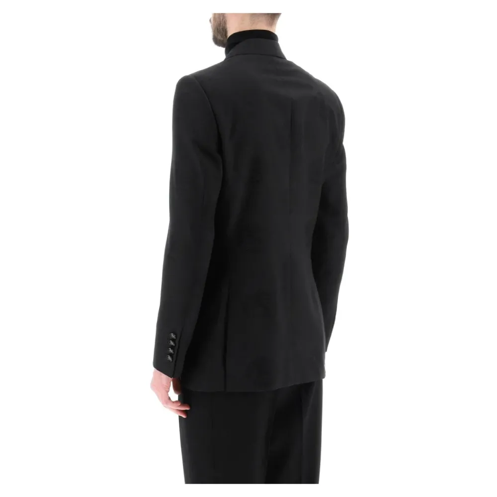 Heren Burberry Kostuums^Jacquard Details Smokingjasje