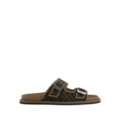 Heren Fendi Jacquard FF Motif Sandalen