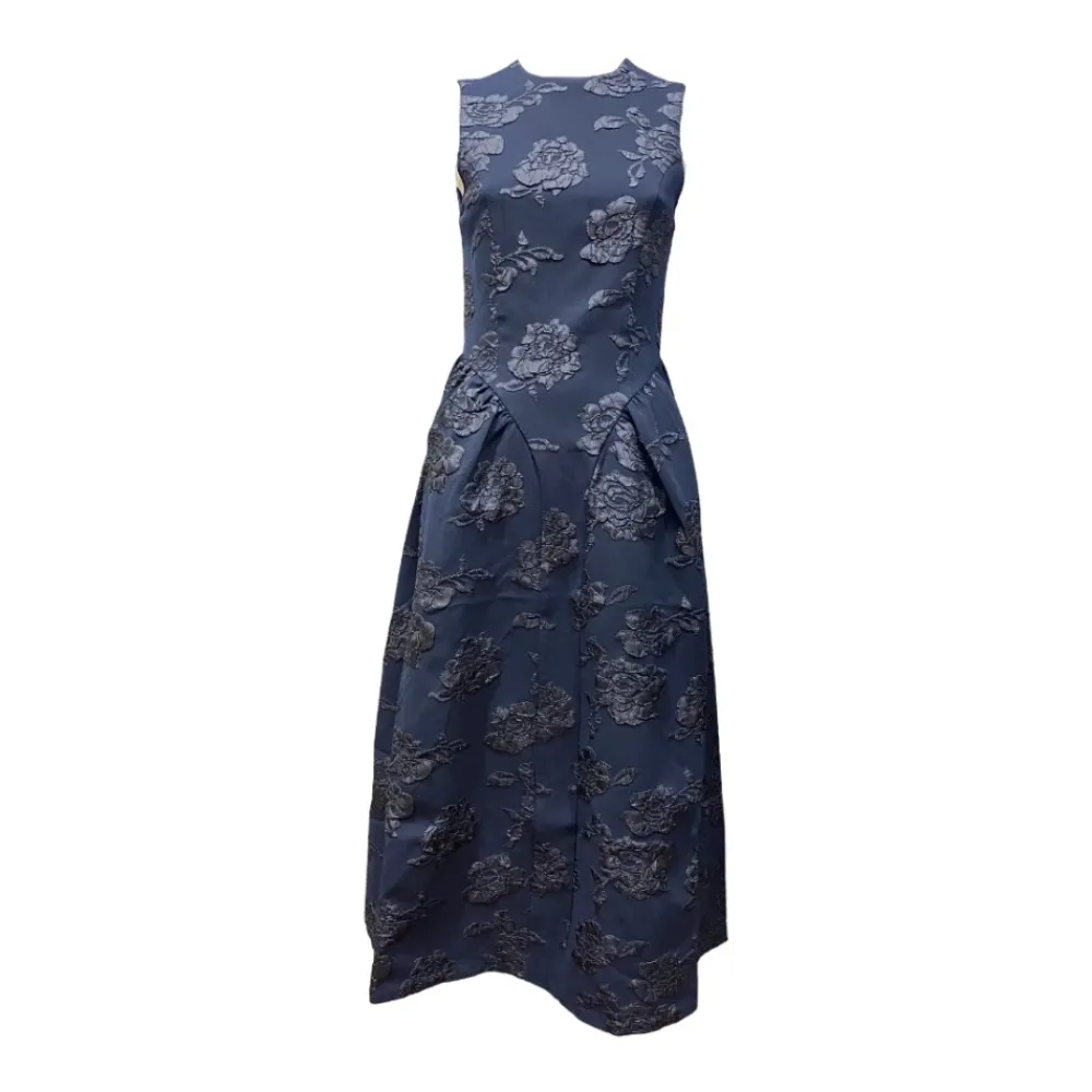 DAMES ROTATE Birger Christensen Jurken^Jacquard Midi Jurk