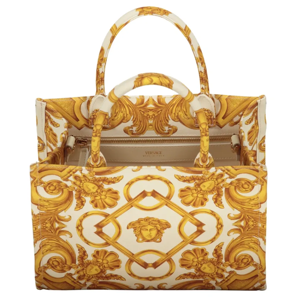 DAMES Versace Shoppers^Jacquard Motif Canvas Tote Bag