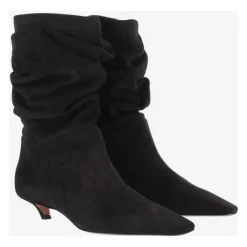 DAMES Amina Muaddi Enkellaarsjes|Laarzen^Jamie Boots van suèdeleer