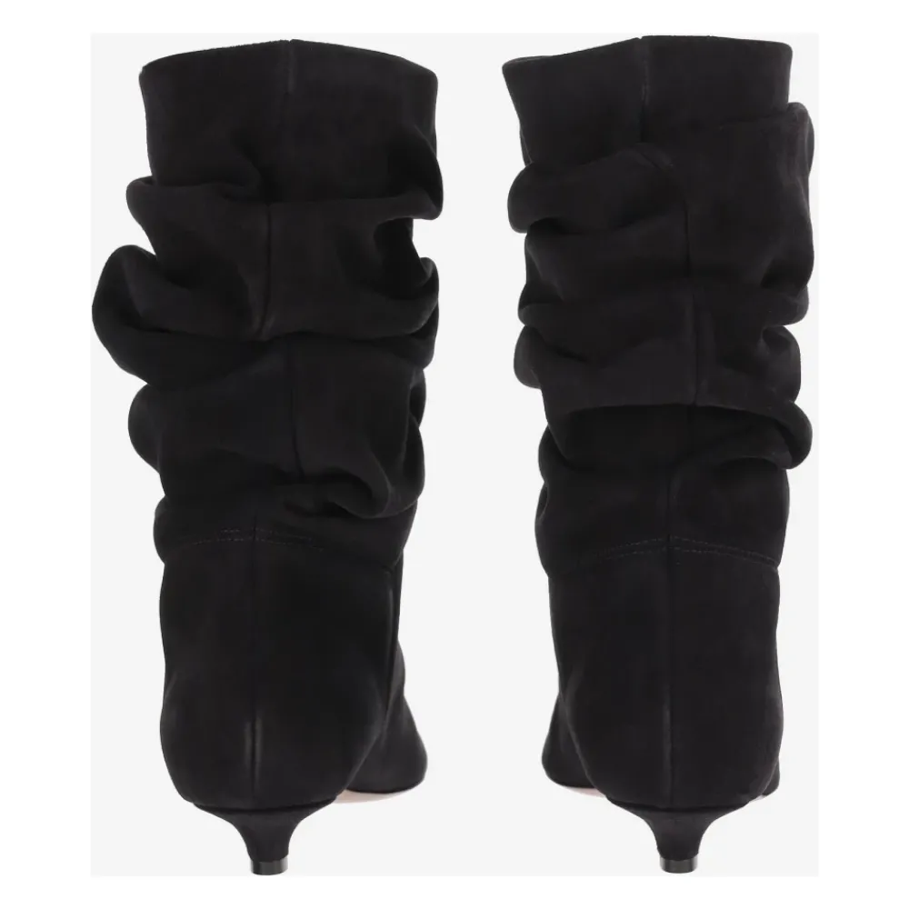 DAMES Amina Muaddi Enkellaarsjes|Laarzen^Jamie Boots van suèdeleer