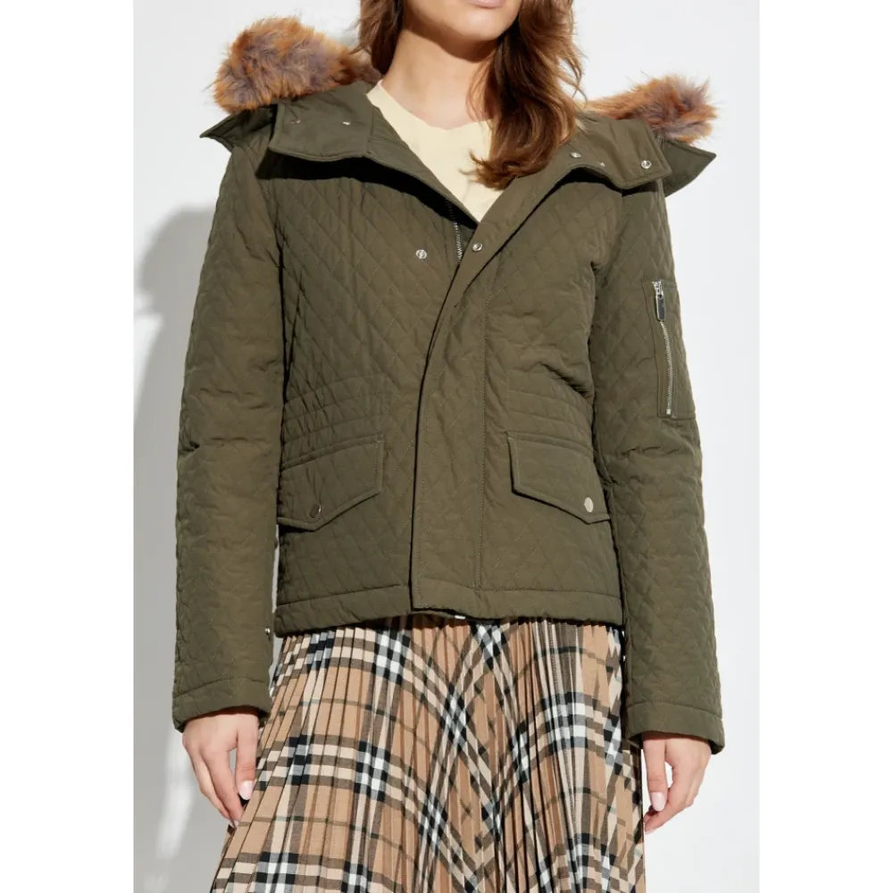 DAMES Burberry Jas met Afneembare Kraag