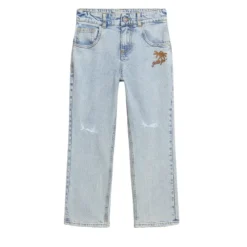 Golden Goose Broeken & Jeans^Jeans met geborduurde zijkant, regular fit