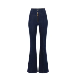 DAMES Elisabetta Franchi Jeans met juwelen rits