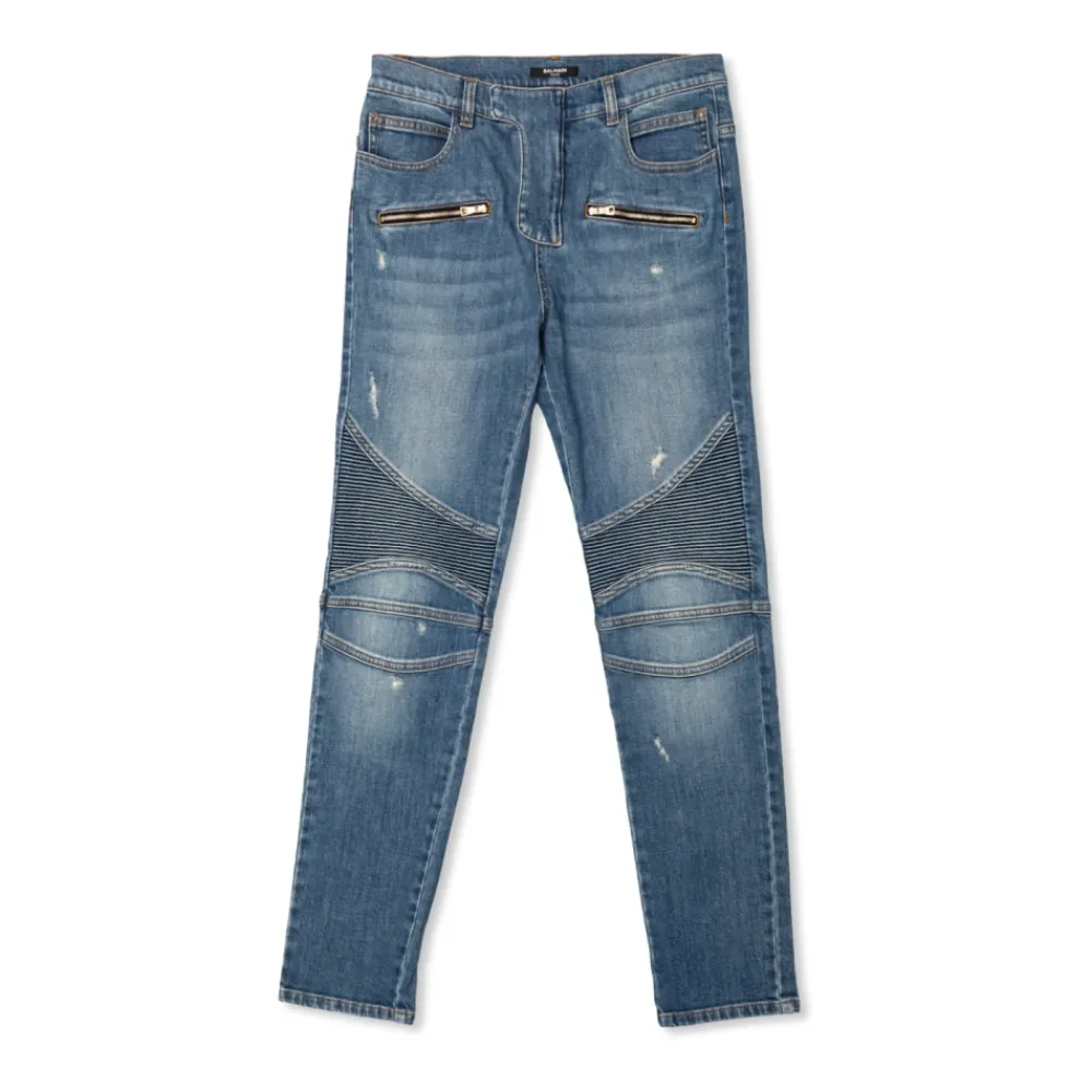 Balmain Jeans met vintage-effect