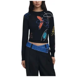 DAMES Desigual JERS_ARTY Ronde hals trui